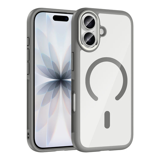 Apple iPhone 17 Kılıf M-Safe Şarj Özellikli Metal Kamera Çerçeveli Tiko Kapak