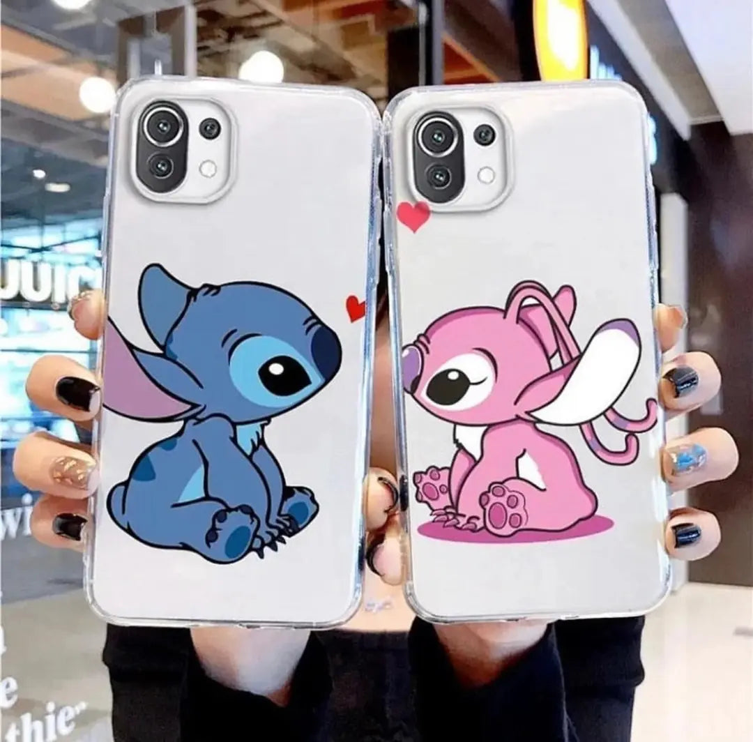 STİCH BASKILI ŞEFFAF TPU SEVGİLİ ÇİFT COUPLE BFF KILIFLAR