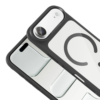 Apple iPhone 17 Air Kılıf M-Safe Şarj Özellikli Metal Kamera Çerçeveli Tiko Kapak