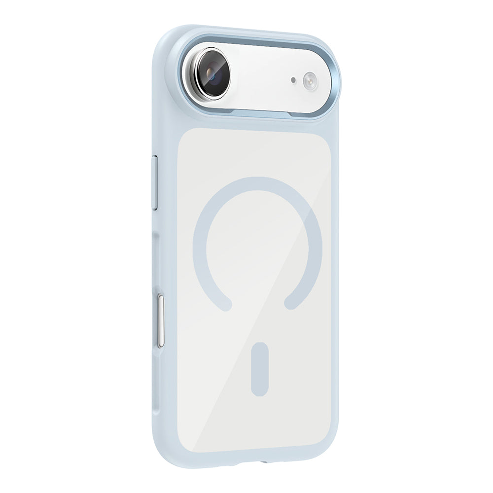 Apple iPhone 17 Air Kılıf M-Safe Şarj Özellikli Metal Kamera Çerçeveli Tiko Kapak