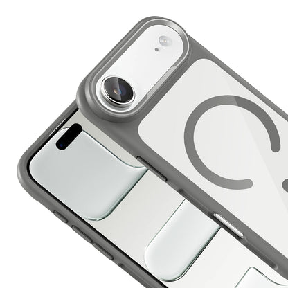 Apple iPhone 17 Air Kılıf M-Safe Şarj Özellikli Metal Kamera Çerçeveli Tiko Kapak