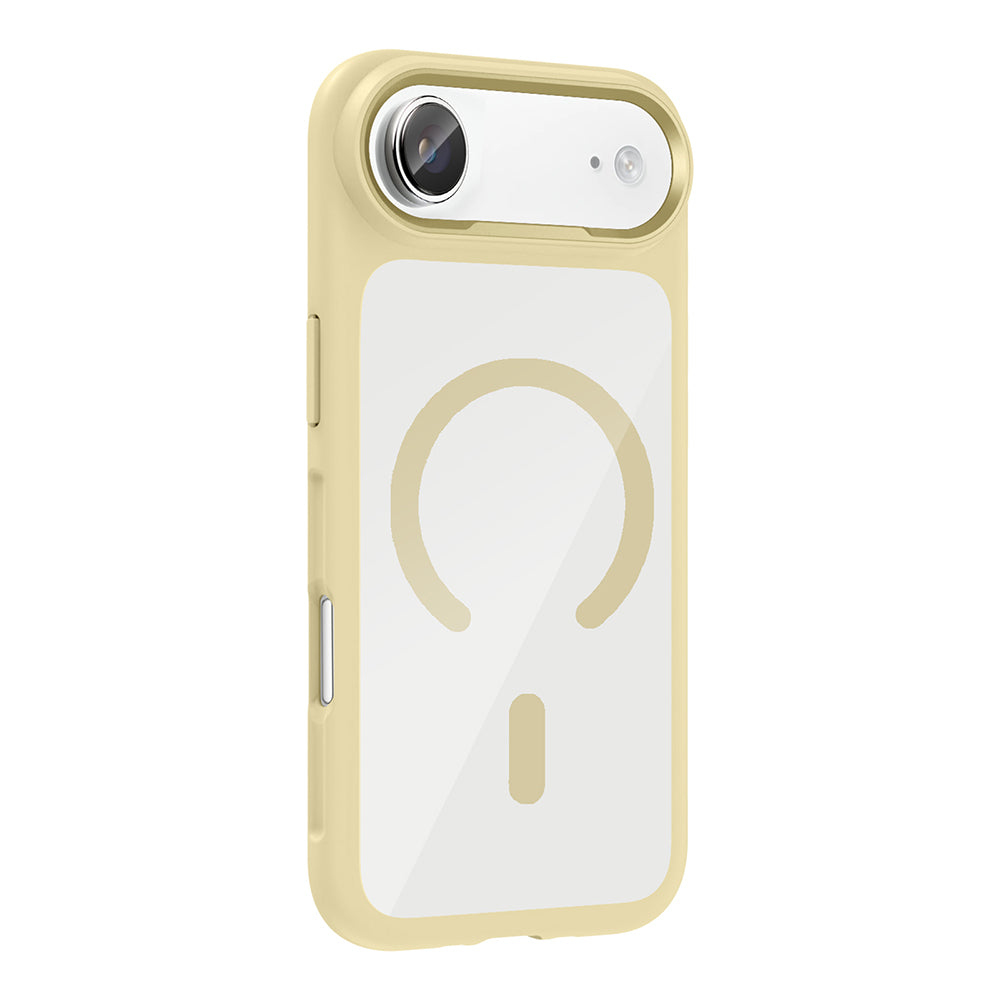 Apple iPhone 17 Air Kılıf M-Safe Şarj Özellikli Metal Kamera Çerçeveli Tiko Kapak