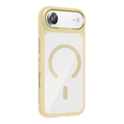 Apple iPhone 17 Air Kılıf M-Safe Şarj Özellikli Metal Kamera Çerçeveli Tiko Kapak