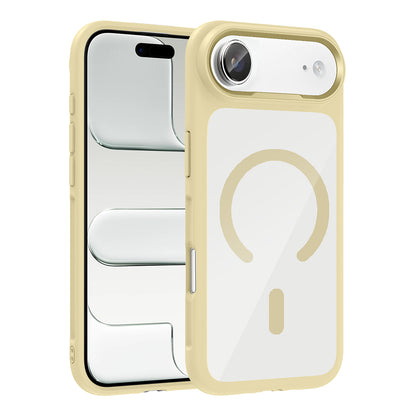 Apple iPhone 17 Air Kılıf M-Safe Şarj Özellikli Metal Kamera Çerçeveli Tiko Kapak