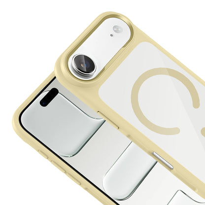 Apple iPhone 17 Air Kılıf M-Safe Şarj Özellikli Metal Kamera Çerçeveli Tiko Kapak