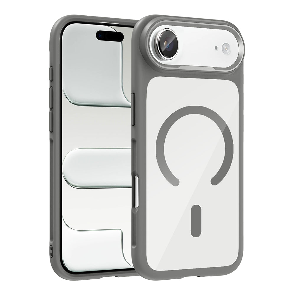 Apple iPhone 17 Air Kılıf M-Safe Şarj Özellikli Metal Kamera Çerçeveli Tiko Kapak