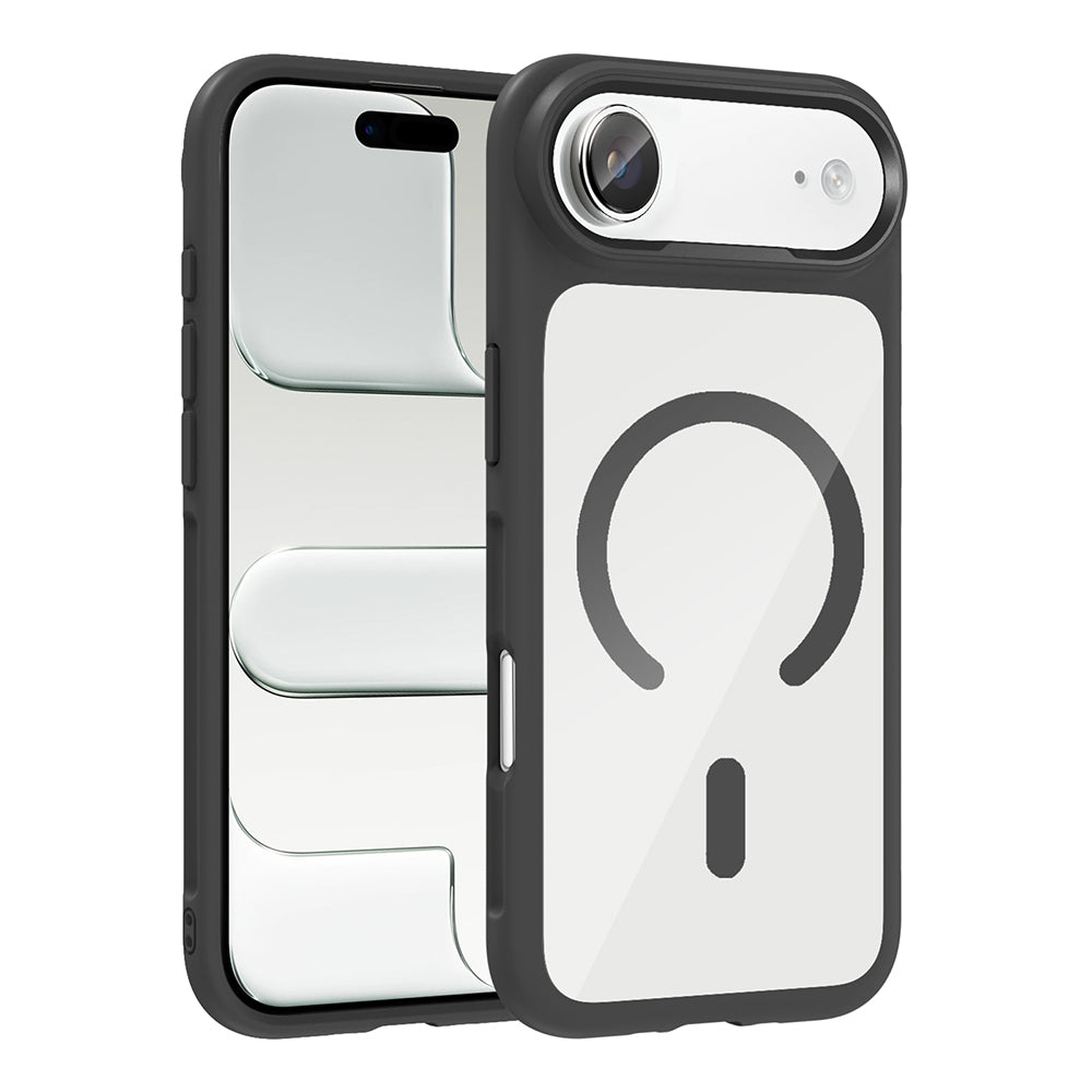 Apple iPhone 17 Air Kılıf M-Safe Şarj Özellikli Metal Kamera Çerçeveli Tiko Kapak