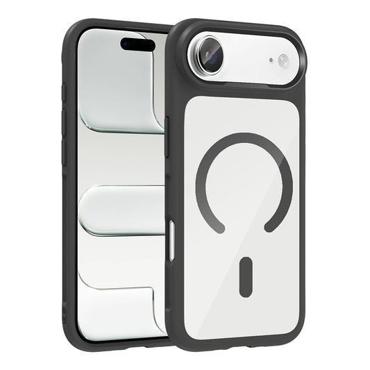 Apple iPhone 17 Air Kılıf M-Safe Şarj Özellikli Metal Kamera Çerçeveli Tiko Kapak