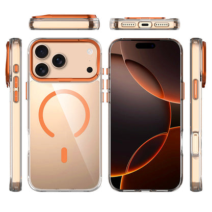 Apple iPhone 17 Pro Kılıf M-safe Şarj Özellikli Airbagli Kamera Standlı Azor Kapak