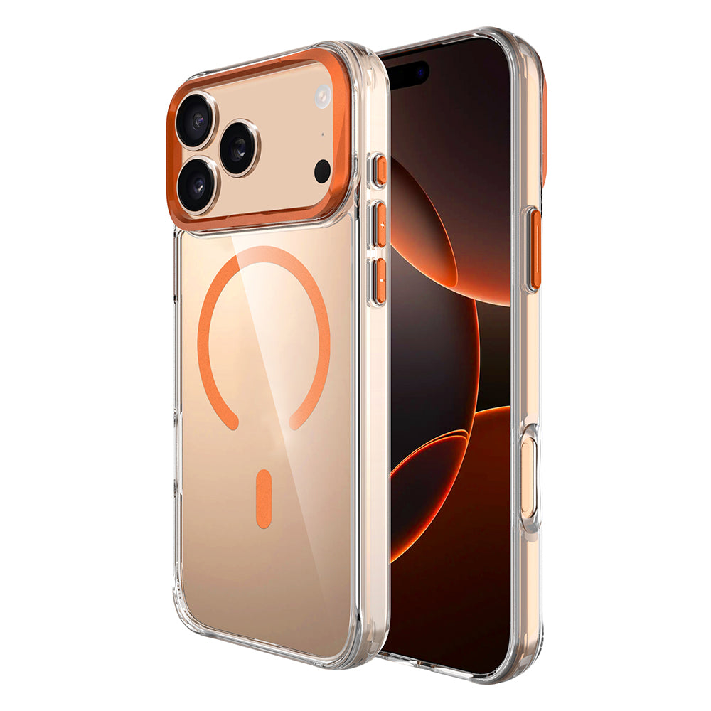 Apple iPhone 17 Pro Kılıf M-safe Şarj Özellikli Airbagli Kamera Standlı Azor Kapak