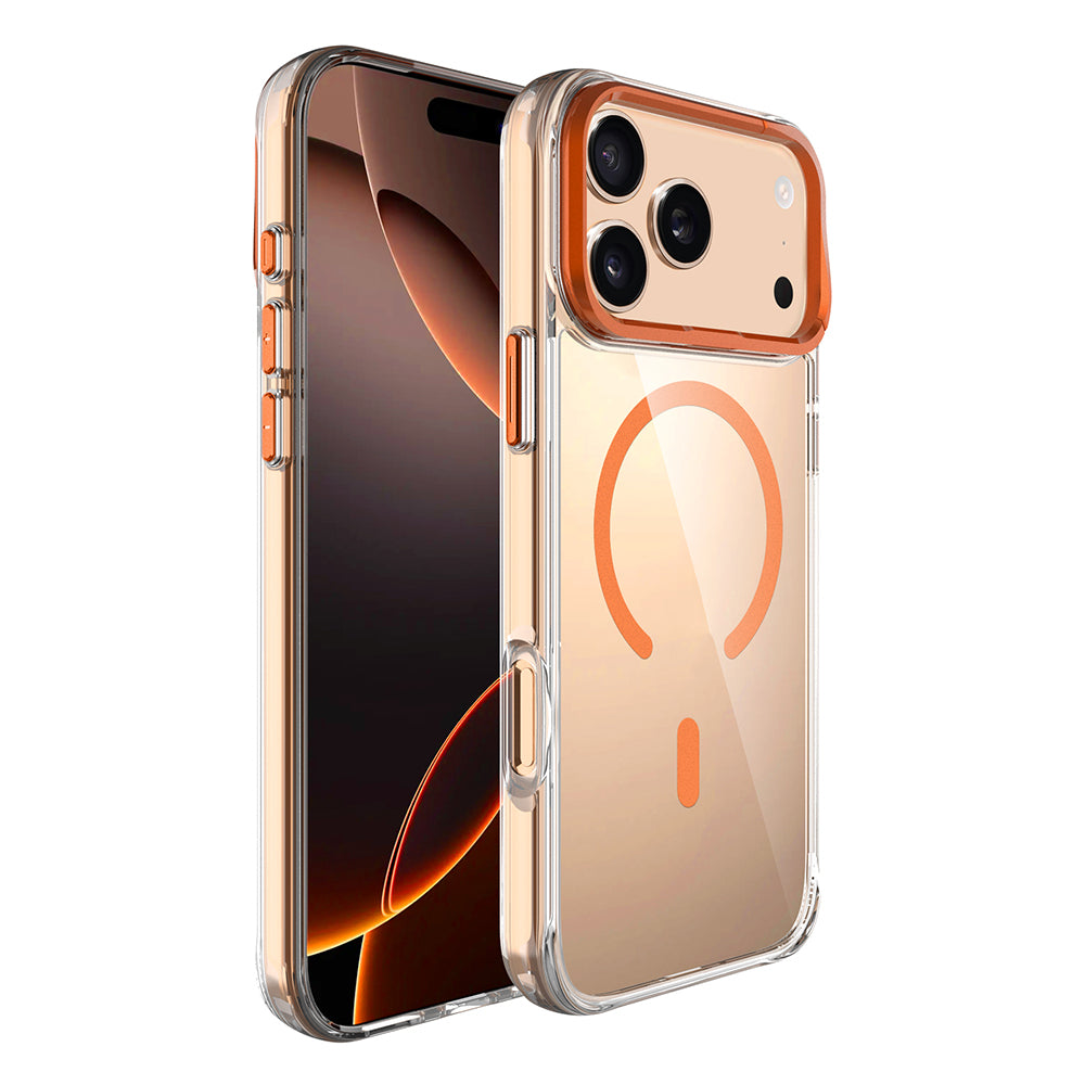Apple iPhone 17 Pro Kılıf M-safe Şarj Özellikli Airbagli Kamera Standlı Azor Kapak