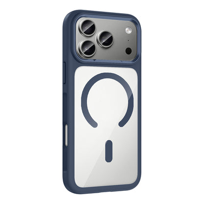 Apple iPhone 17 Pro Kılıf M-Safe Şarj Özellikli Metal Kamera Çerçeveli Tiko Kapak
