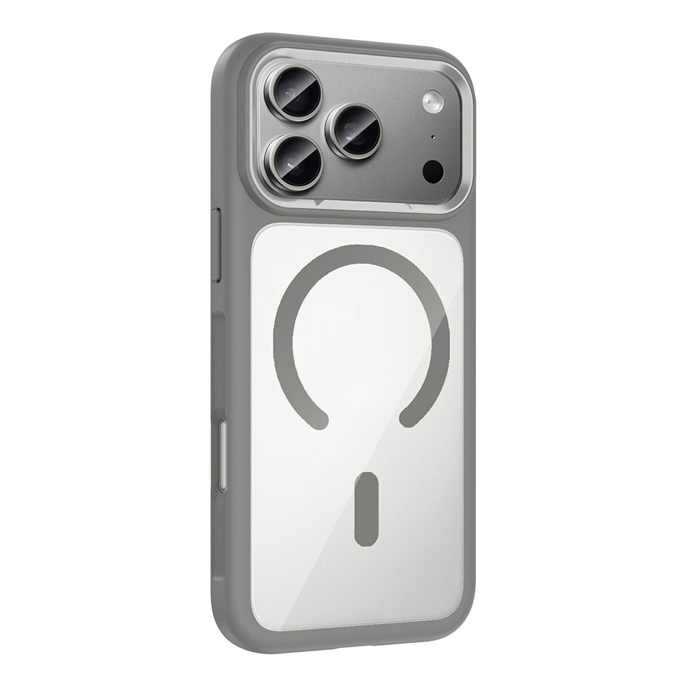 Apple iPhone 17 Pro Kılıf M-Safe Şarj Özellikli Metal Kamera Çerçeveli Tiko Kapak