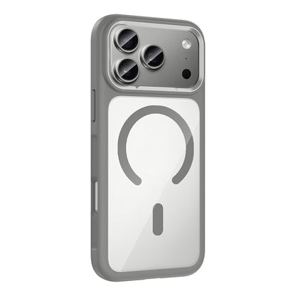 Apple iPhone 17 Pro Kılıf M-Safe Şarj Özellikli Metal Kamera Çerçeveli Tiko Kapak