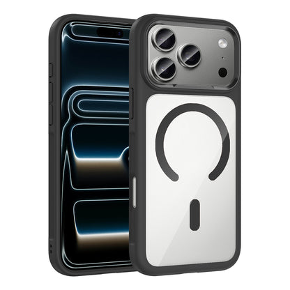 Apple iPhone 17 Pro Kılıf M-Safe Şarj Özellikli Metal Kamera Çerçeveli Tiko Kapak