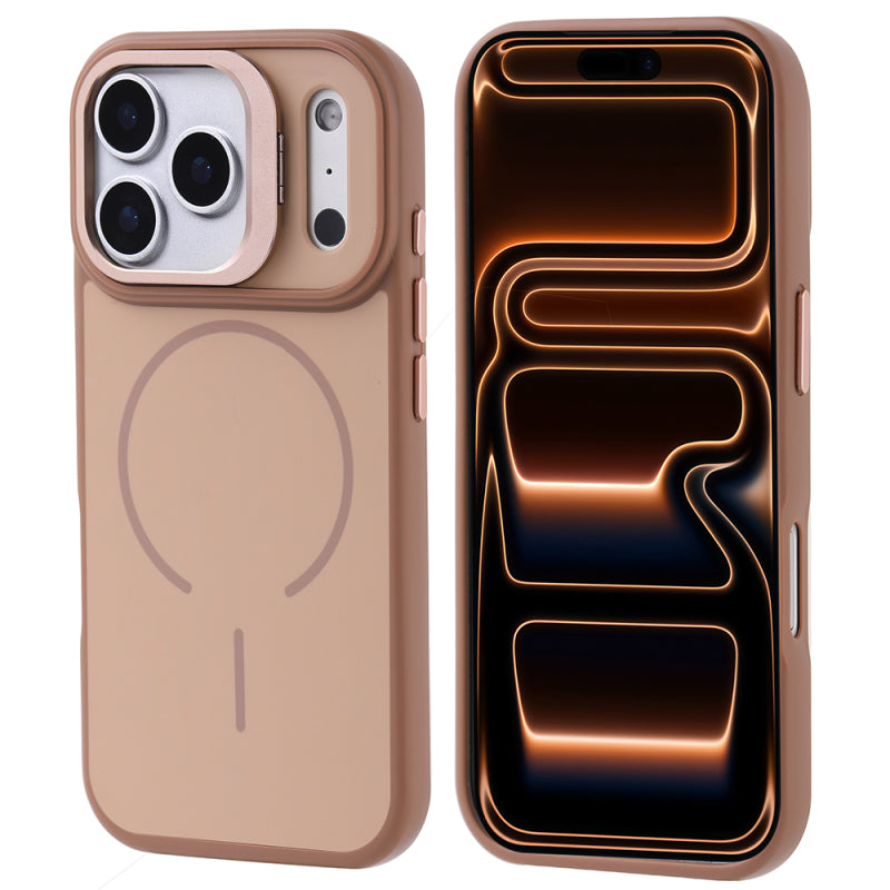 iPhone 17 Kılıf M-safe Şarj Özellikli Kamera Standlı Notron Kapak