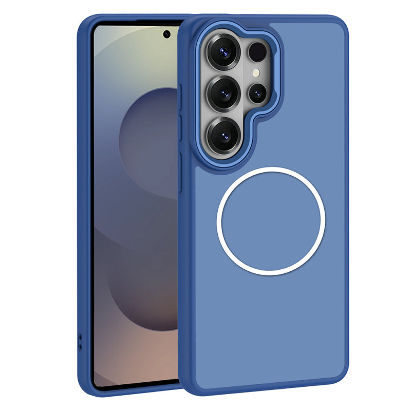 iPhone 17 Pro Kılıf M-Safe Şarj Özellikli Metal Kamera Çerçeveli Sanremo Silikon Kapak