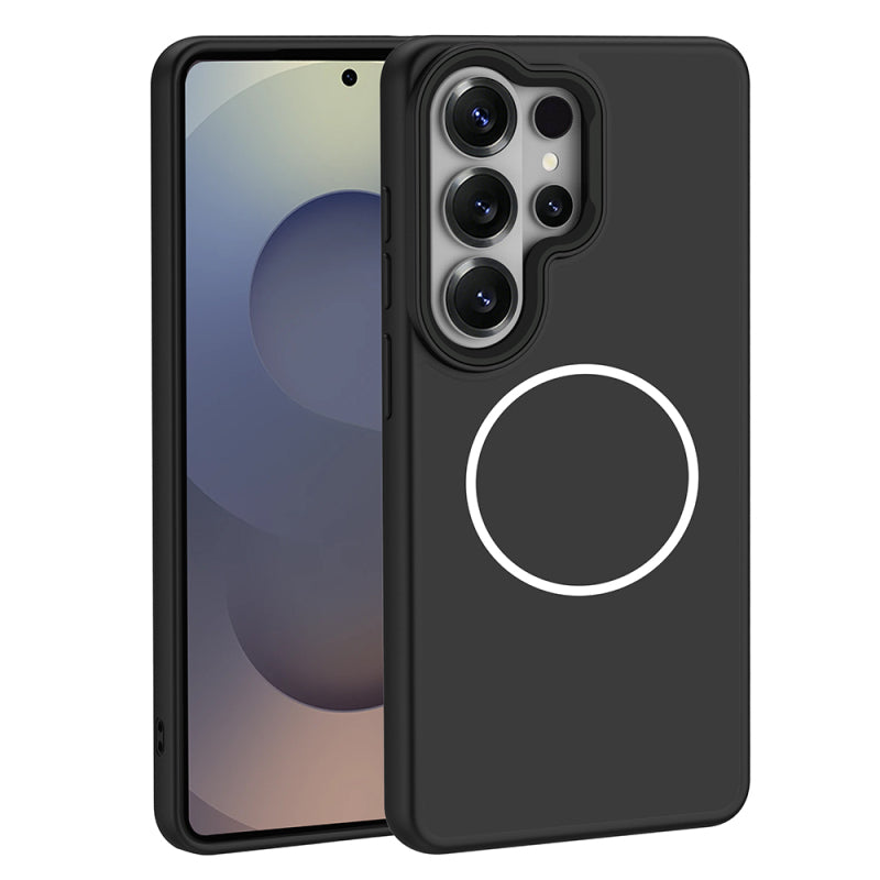iPhone 17 Pro Kılıf M-Safe Şarj Özellikli Metal Kamera Çerçeveli Sanremo Silikon Kapak