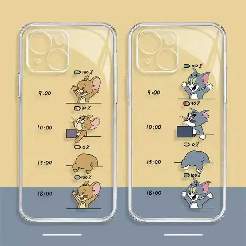 TOM JERRY CETVEL TASARIM ŞEFFAF TPU KILIF