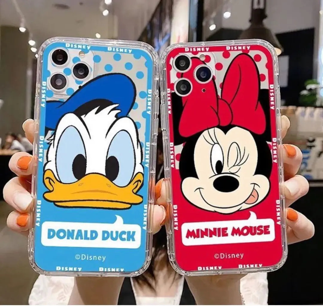 DONALD DUCK MİNNİE MAUSE BFF & SEVGİLİ COUPLE BASKILI ŞEFFAF KORUYUCU TPU KILIF