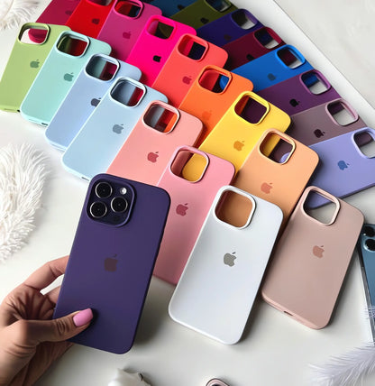 İPhone 16 Plus Apple Logolu Lansman İçi Süet Kılıflar