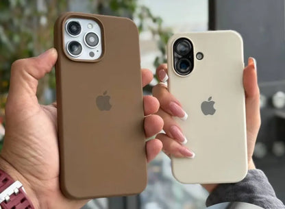 İPhone 16 Plus Apple Logolu Lansman İçi Süet Kılıflar