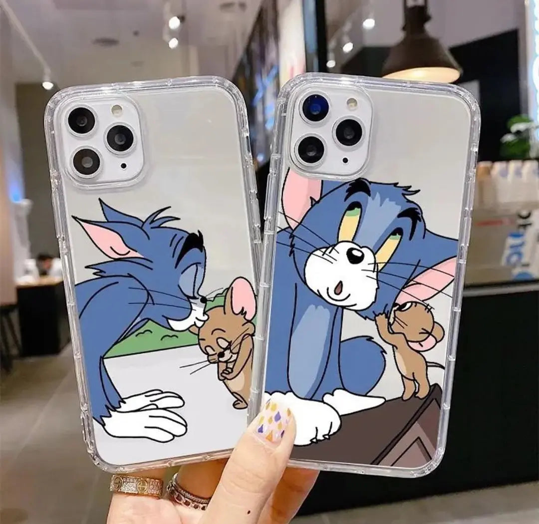 TOM JERRY ÖPÜCÜK TASARIMLI ŞEFFAF TPU KILIF